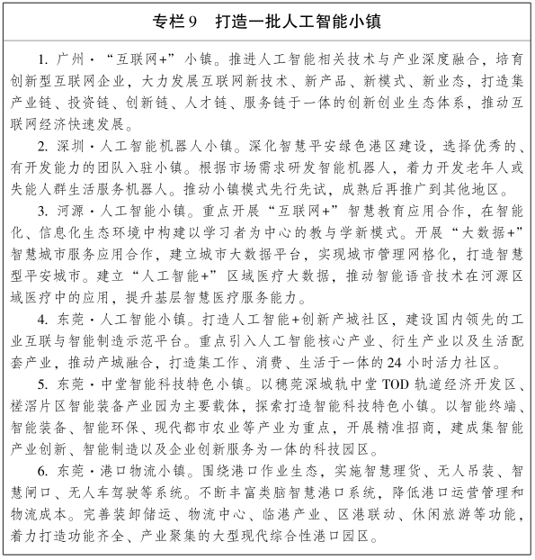 《广东省新一代人工智能发展规划》出台(图解+全文) 《广东省新一代人工智能发展规划》出台(图解+全文)