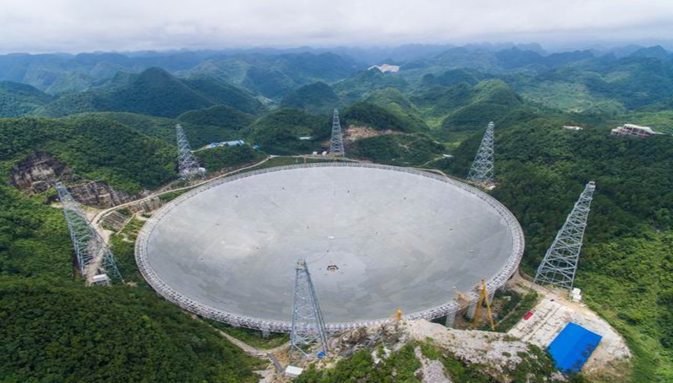 FAST建设在一个卡斯特洼地中